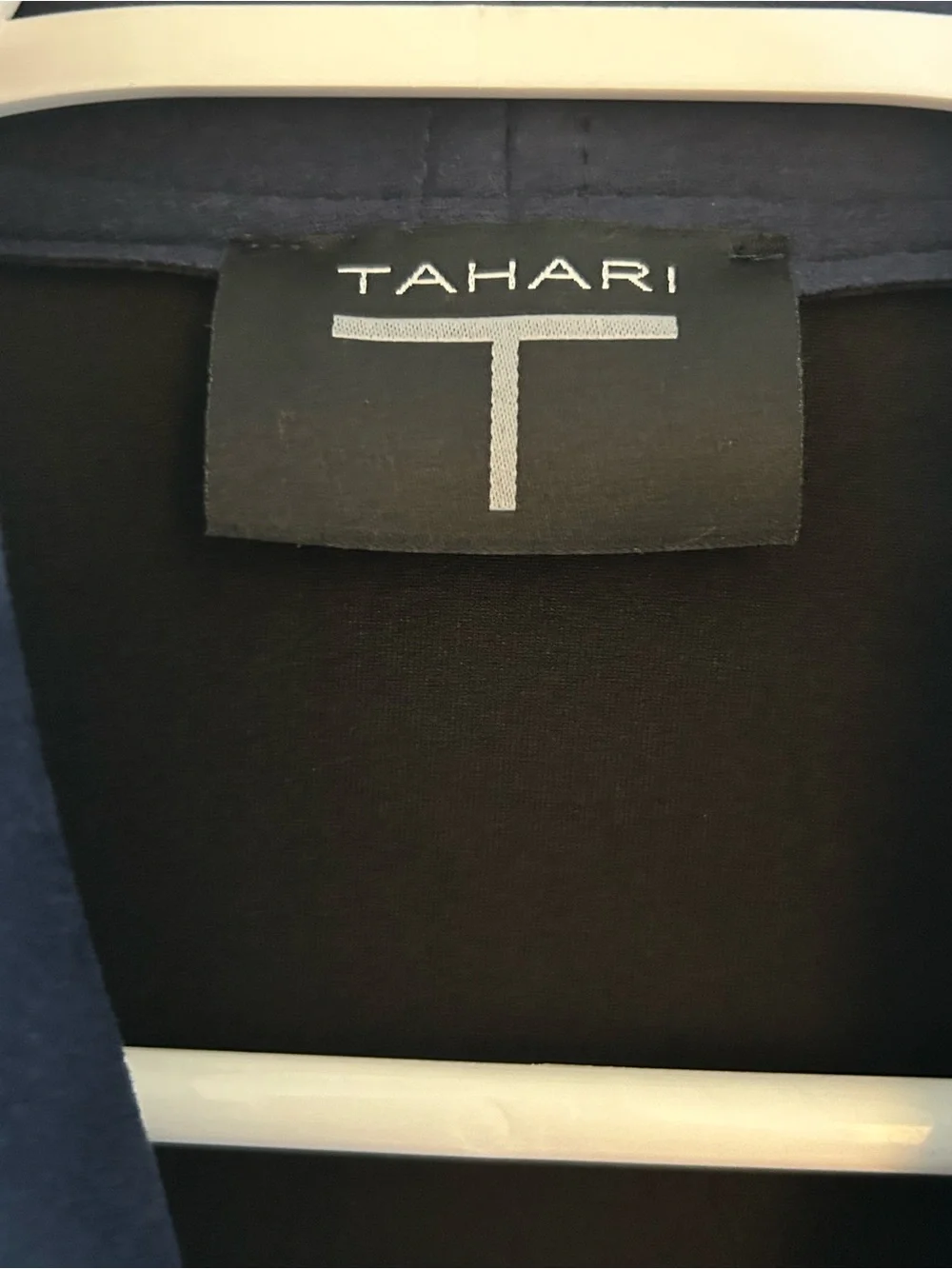 NWT Tahari Blue Faux Leather/Suede Moto Jacket Size Medium